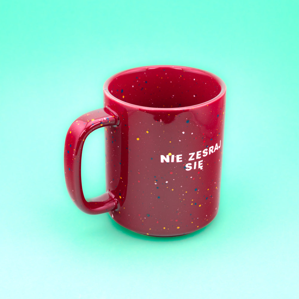 Nie zesraj się - Bordowy (Retro Tall)