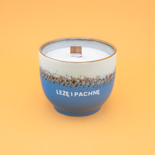 Świeca sojowa „Leżę i pachnę” (Milo)