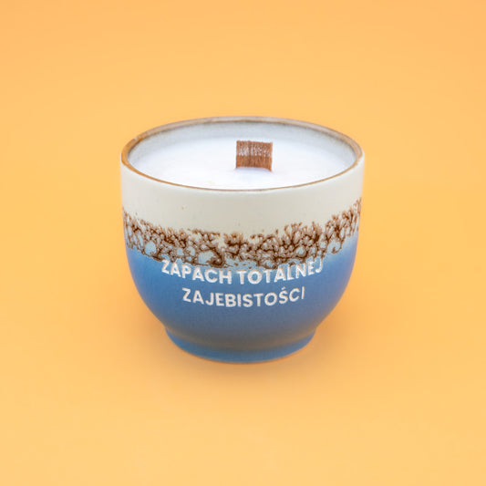 Świeca sojowa „Zapach totalnej zajebistości” (Milo)