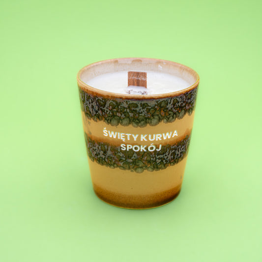 Świeca sojowa „Święty kurwa spokój” (Enzo)
