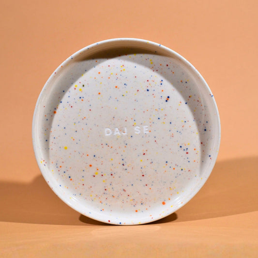 Talerz Daj se - Beżowy