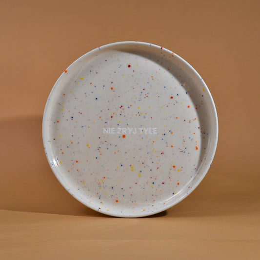 Talerz Nie żryj tyle - Beżowy