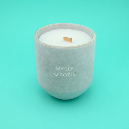 Świeca sojowa „Myślę o Tobie” (Stone)