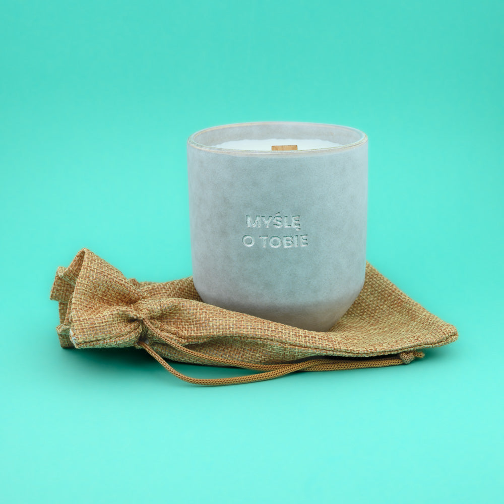 Świeca sojowa „Myślę o Tobie” (Stone)