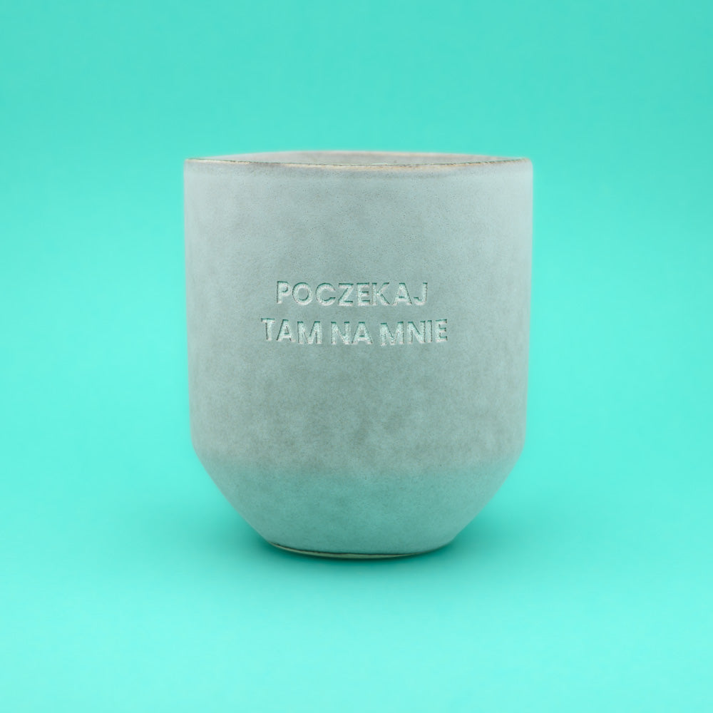 Świeca sojowa „Poczekaj tam na mnie” (Stone)