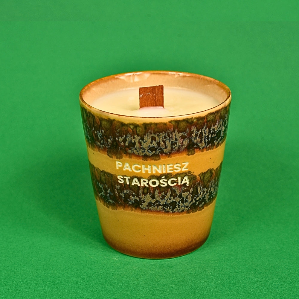 Świeca sojowa „Pachniesz starością” (Enzo)