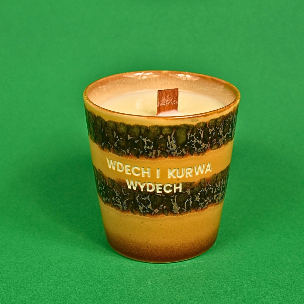 Świeca sojowa „Wdech i kurwa wydech” (Enzo)