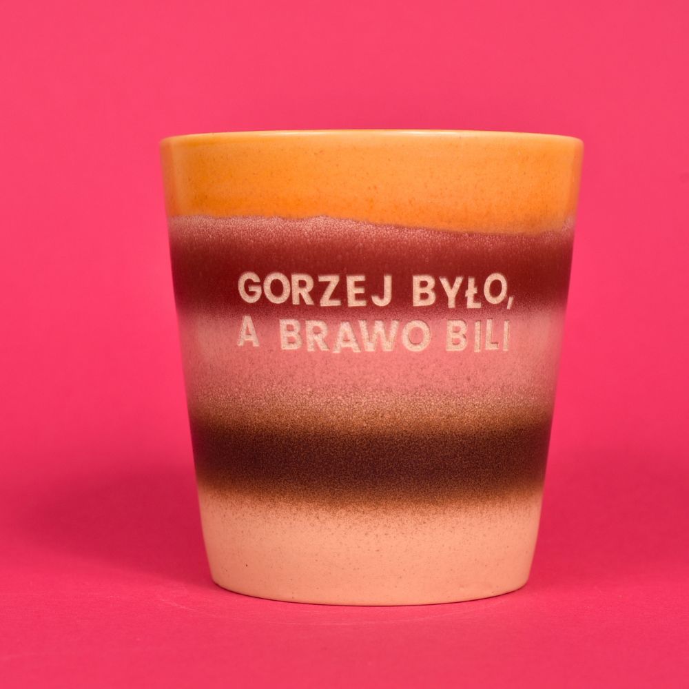 Świeca sojowa „Gorzej było, a brawo bili”