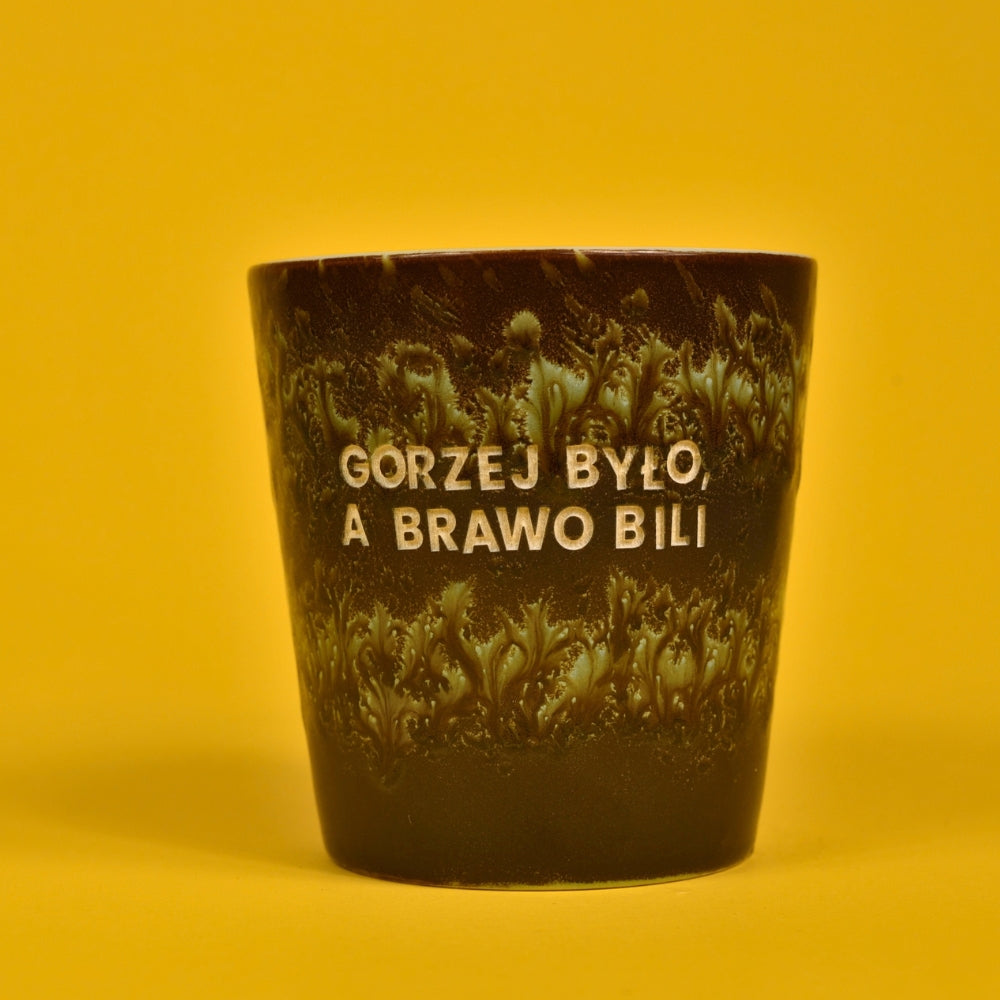 Świeca sojowa „Gorzej było, a brawo bili” (Cleo)