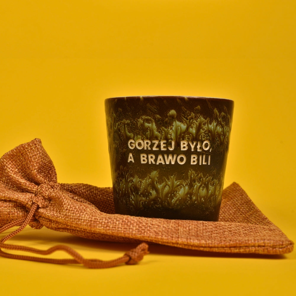 Świeca sojowa „Gorzej było, a brawo bili” (Cleo)