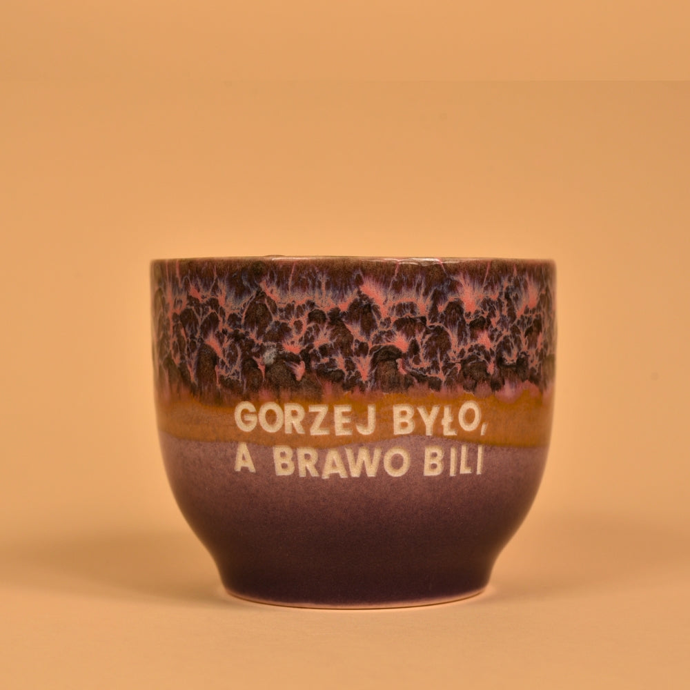 Świeca sojowa „Gorzej było, a brawo bili” (Bruno)