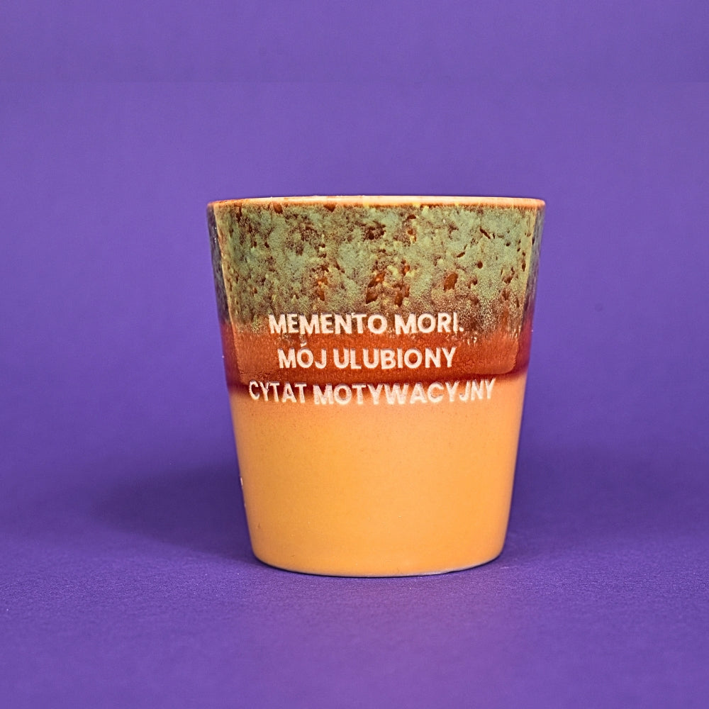 Świeca sojowa „Memento mori. Mój ulubiony cytat motywacyjny” (Luca)