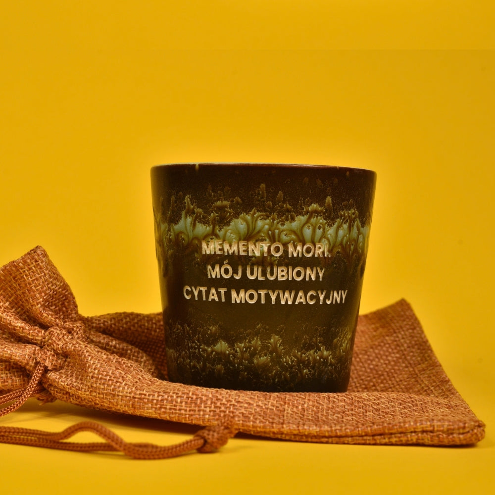 Świeca sojowa „Memento mori. Mój ulubiony cytat motywacyjny” (Cleo)