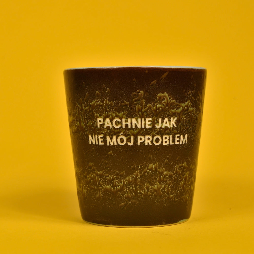 Świeca sojowa „Pachnie jak nie mój problem” (Cleo)