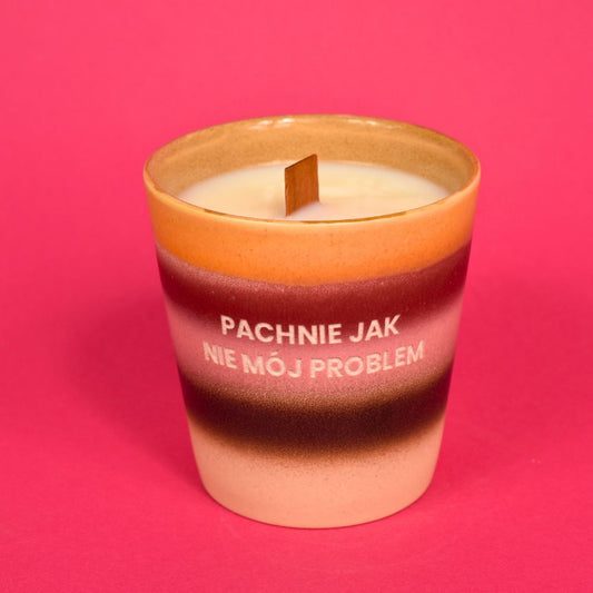 Świeca sojowa „Pachnie jak nie mój problem”