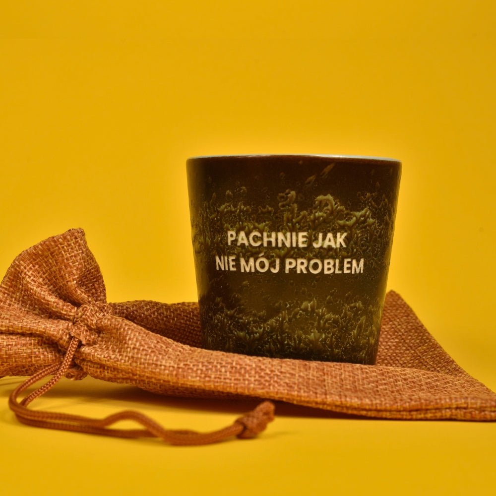 Świeca sojowa „Pachnie jak nie mój problem” (Cleo)