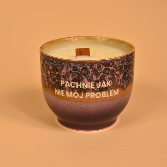 Świeca sojowa „Pachnie jak nie mój problem” (Bruno)