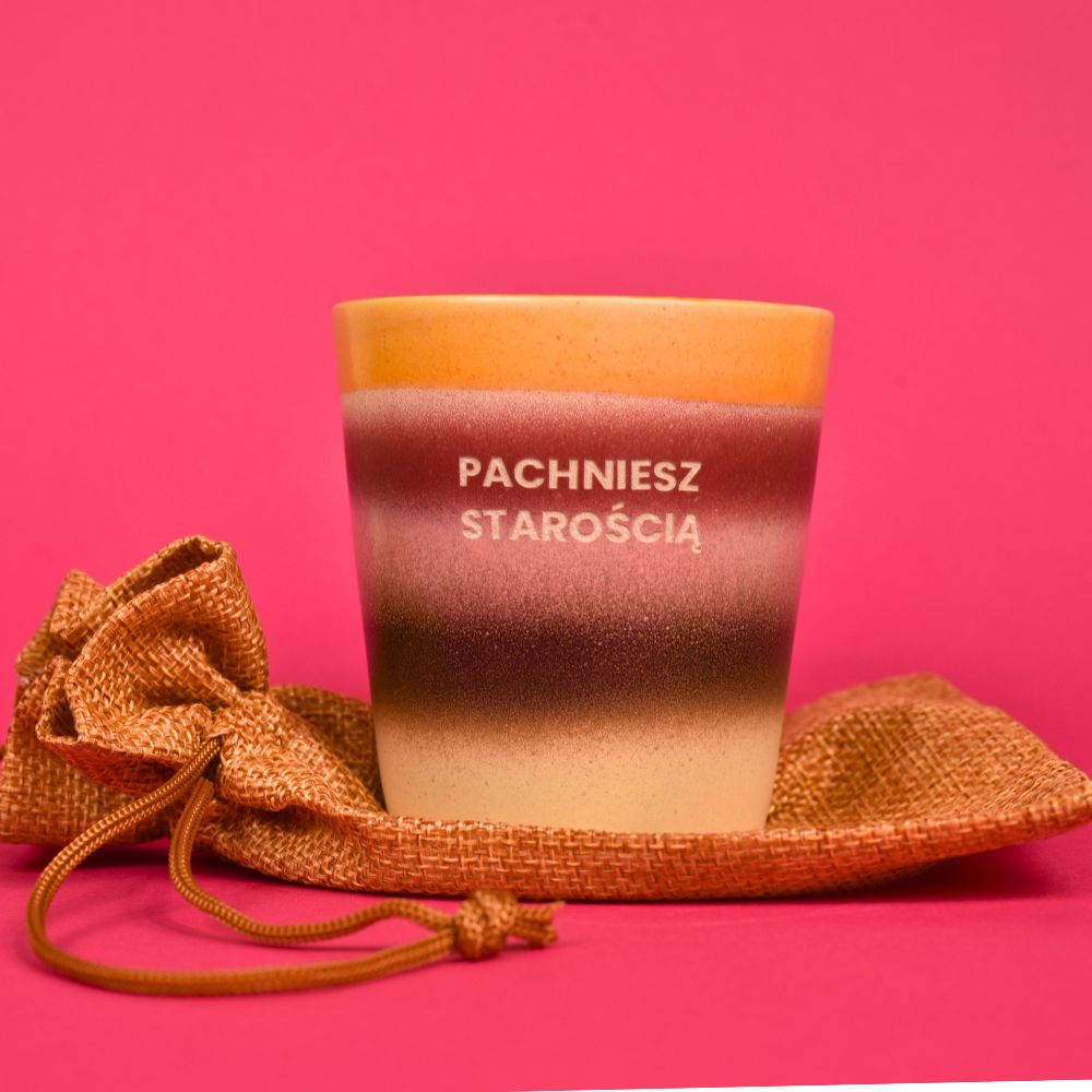 Świeca sojowa „Pachniesz starością”