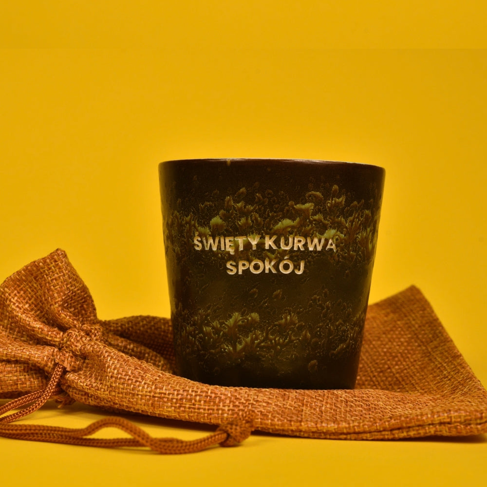 Świeca sojowa „Święty kurwa spokój” (Cleo)