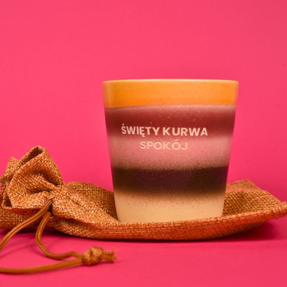 Świeca sojowa „Święty kurwa spokój”
