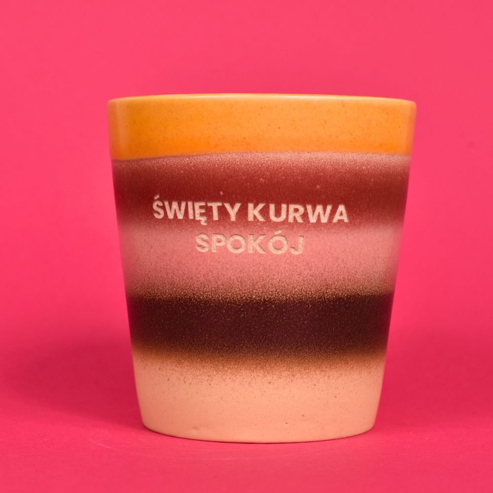 Świeca sojowa „Święty kurwa spokój”