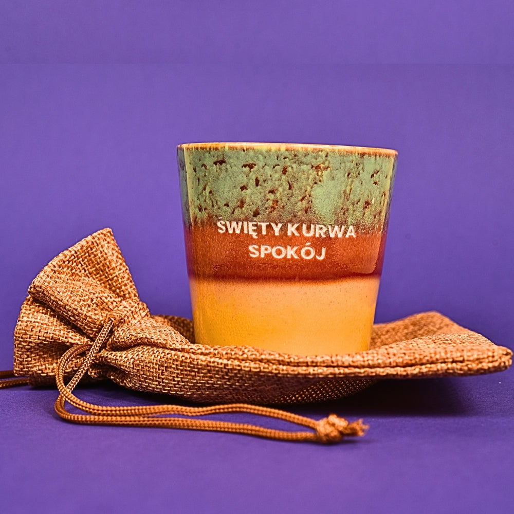 Świeca sojowa „Święty kurwa spokój” (Luca)