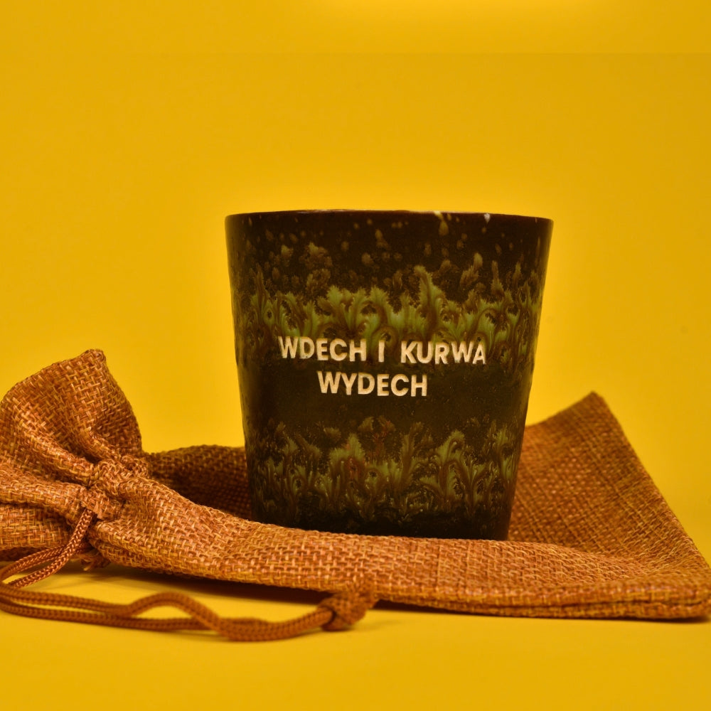 Świeca sojowa „Wdech i kurwa wydech” (Cleo)