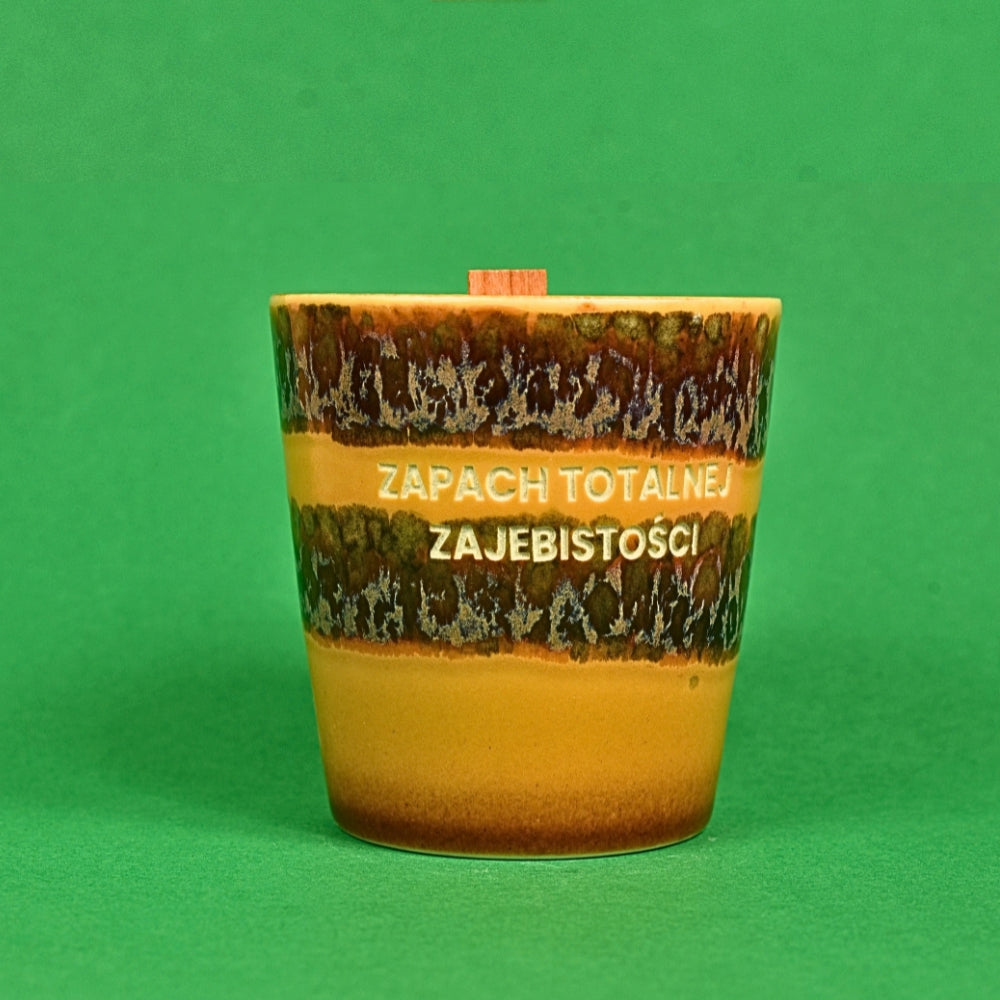 Świeca sojowa „Zapach totalnej zajebistości” (Enzo)