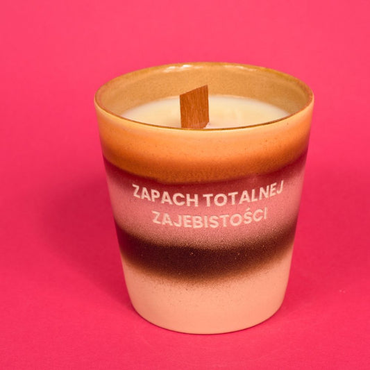 Świeca sojowa „Zapach totalnej zajebistości”