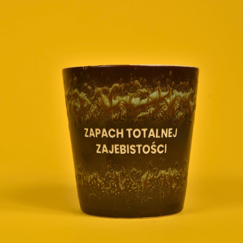 Świeca sojowa „Zapach totalnej zajebistości” (Cleo)