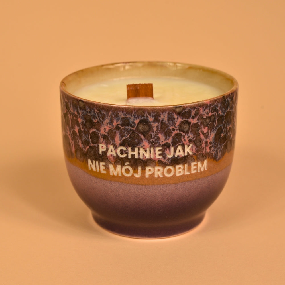 Świeca sojowa „Pachnie jak nie mój problem” (Bruno)
