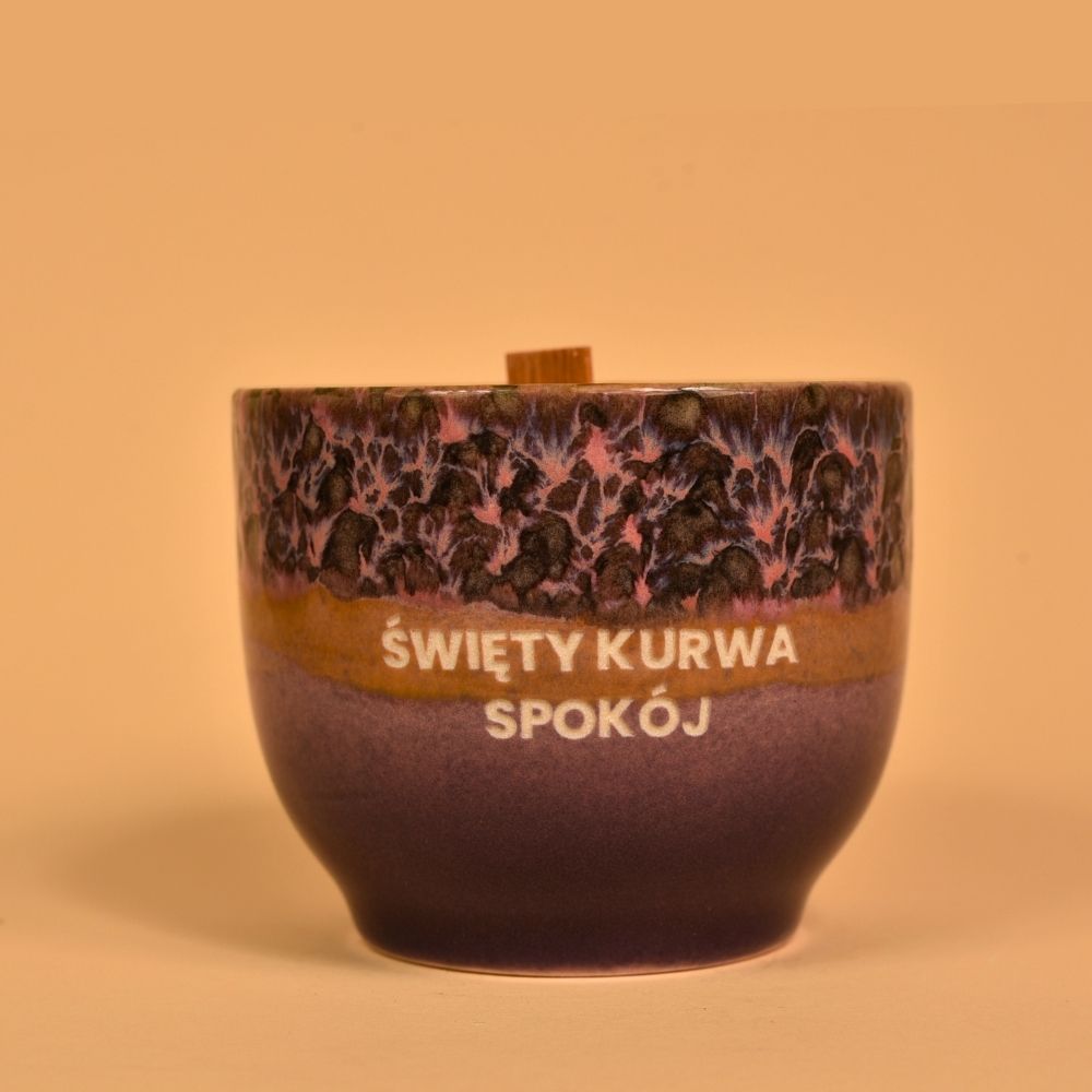 Świeca sojowa „Święty kurwa spokój” (Bruno)